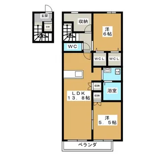 Maison de Parc【2階】の間取り