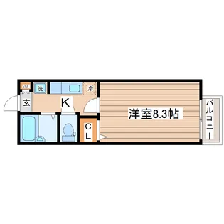 ハピネスT・S【2階】の間取り