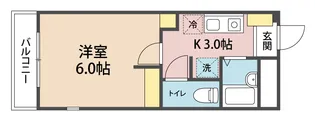 ファミール中野【3階】の間取り