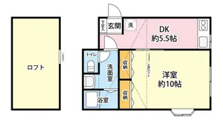 サンライズ成瀬【2階】の間取り