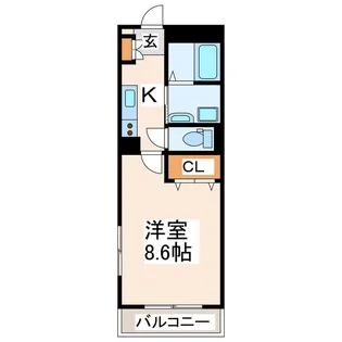 ポルコ・ローサ【2階】の間取り