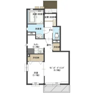 ティエラ煌【1階】の間取り