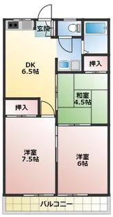 スリーヒルズ【2階】の間取り