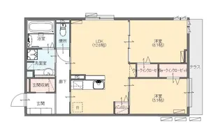 グリシナ白子【3階】の間取り