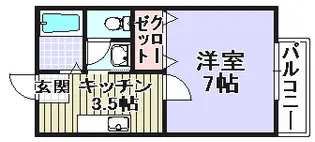 パナハイツ【2階】の間取り