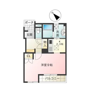 クレセール【1階】の間取り