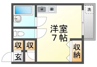 コーポラス常陽【2階】の間取り