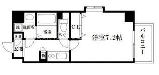 ラムール南堀江【5階】の間取り