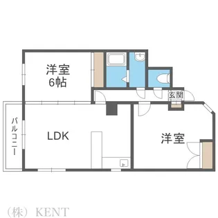 裏参道ハイツ【2階】の間取り