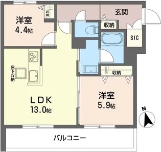 セーフティーコート・グランメールIII【3階】の間取り