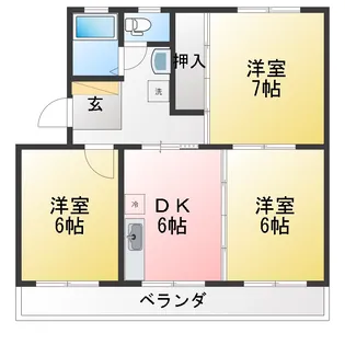 ファミーユ山田【2階】の間取り