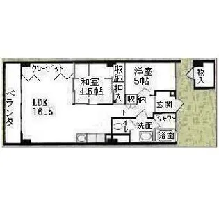 香里カーサヒル【3階】の間取り