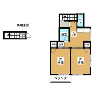 杉山ハウス【2階】の間取り