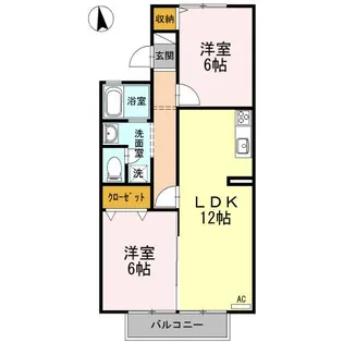 サニーハイムオーリ【2階】の間取り
