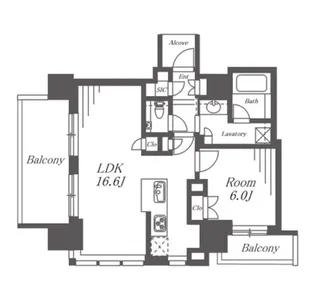 グランドメゾン名駅三丁目【4階】の間取り