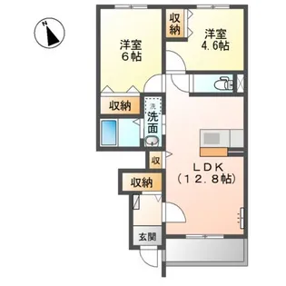 スターテラス小林【1階】の間取り
