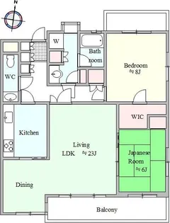 ソラール中野【1階】の間取り