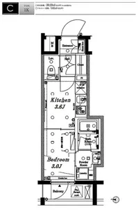 アクサス渋谷初台【7階】の間取り