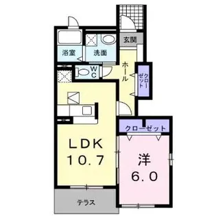 ニューアラモードII【1階】の間取り