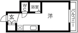 ライオンズマンション中之島【8階】の間取り