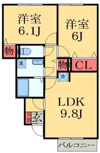 ラプランタンB【1階】の間取り
