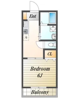 youry川越【1階】の間取り