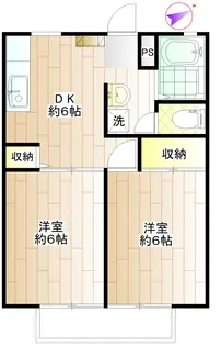 パールハイム【1階】の間取り