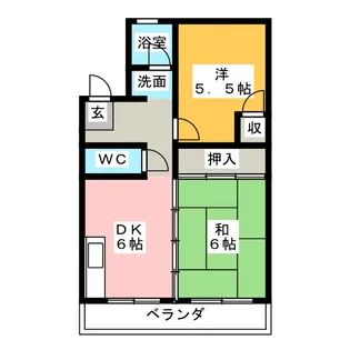 フジエコーポ【2階】の間取り