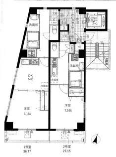 エミリー【4階】の間取り