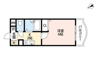 ルーテシア大野【1階】の間取り