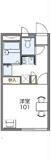 レオパレス大平B【2階】の間取り