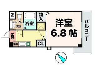 ユースパレス佐野【2階】の間取り