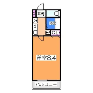 白鷺TKハイツ2号館【3階】の間取り