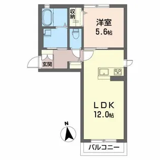 メゾンルピナス【1階】の間取り