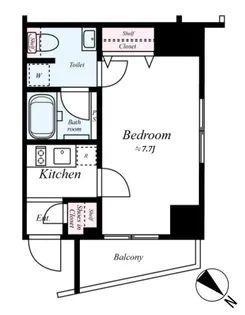 DIPS小竹向原【7階】の間取り