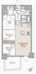 JMFレジデンス蔵前二丁目【8階】の間取り