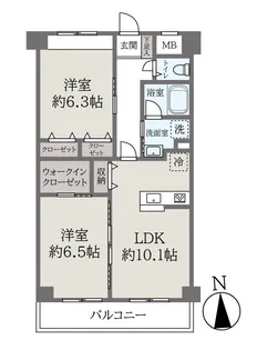 La・pace Akiyama【3階】の間取り
