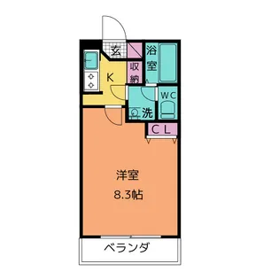 アンビシャス元八事【1階】の間取り