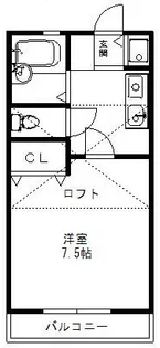 オネスティ赤塚I【2階】の間取り