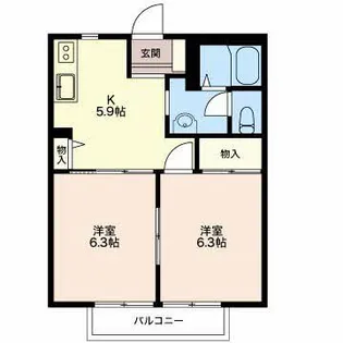 ルミエール777 C【2階】の間取り
