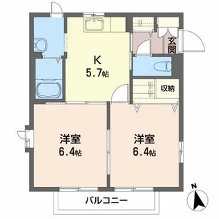 ステイゴールド【1階】の間取り