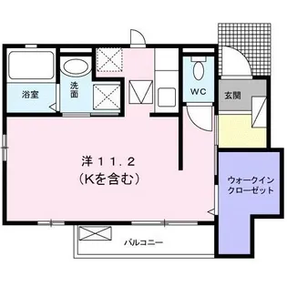 クレイン大蔵【1階】の間取り