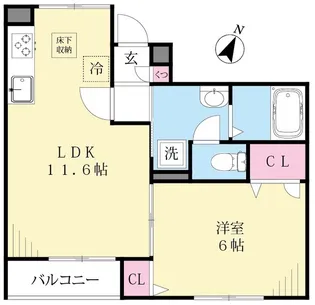 アン・ロジュモンM’s【1階】の間取り