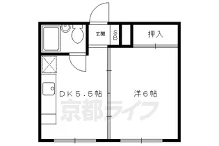コーポ鷹【2階】の間取り