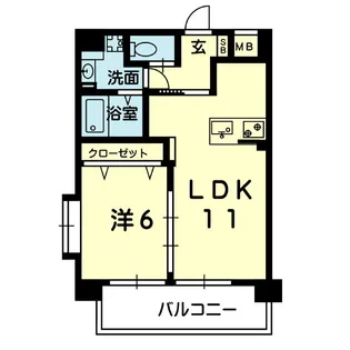 LIBERTY HOUSE III【7階】の間取り