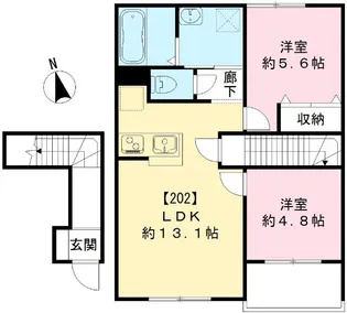 フォーラムN【2階】の間取り