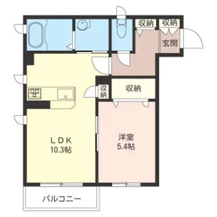 ディープリー・アイ【2階】の間取り