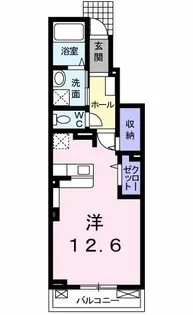 グラン ブルII【1階】の間取り