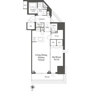 AIFLAT文京本駒込【11階】の間取り