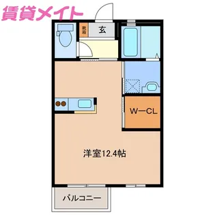 フルブライト【1階】の間取り